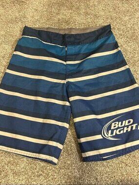 Bud Light Beer Board Shorts Official Anheuser Busch Swim Trunks
